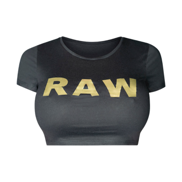 Black RAW Women's Crop T-Shirt (Limited Edition)